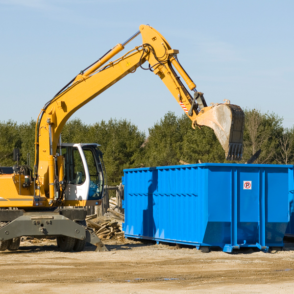 are there any restrictions on where a residential dumpster can be placed in Clay County West Virginia